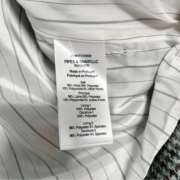 Veronica Beard Sybille Houndstooth Wool blend Cropped Jacket Blazer size 2 - Picture 12 of 16